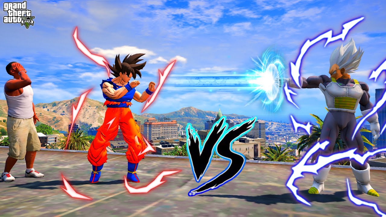 Franklin Risks Everything to Stop Goku vs Vegeta Epic Fight in GTA 5 | GTA V MODS || Episode # 01 ||