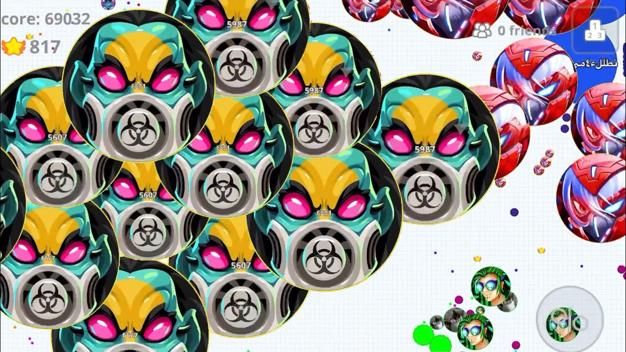 solo V teams ☣️ - (AGARIO MOBILE)