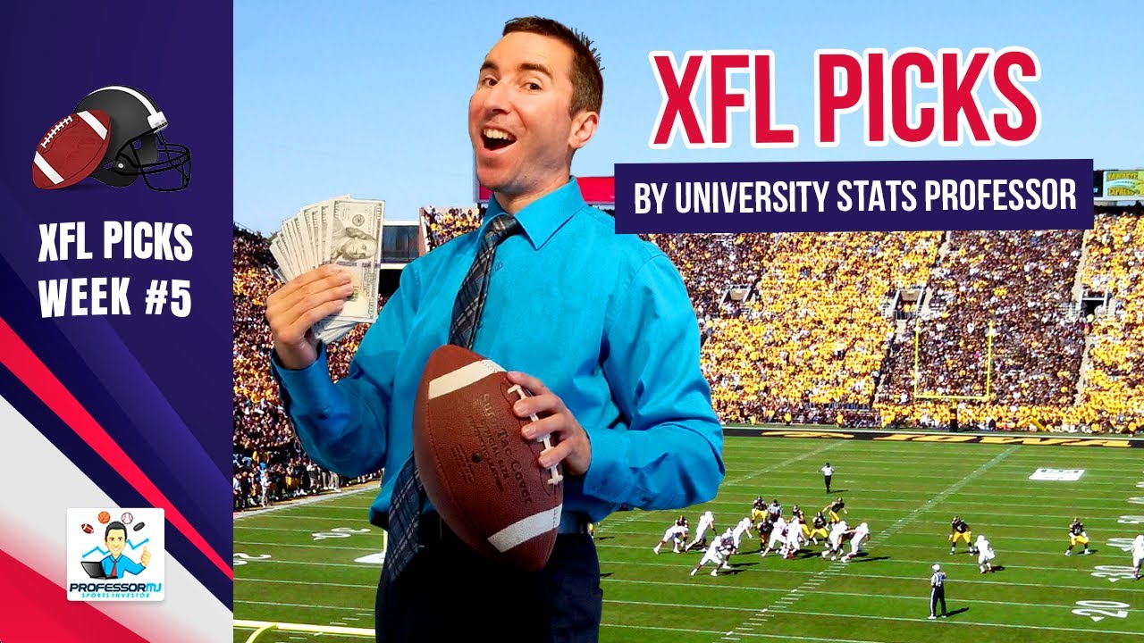 XFL Picks (INCLUDES A 5-STAR PLAY!!!) by University Stats Professor for Week #5