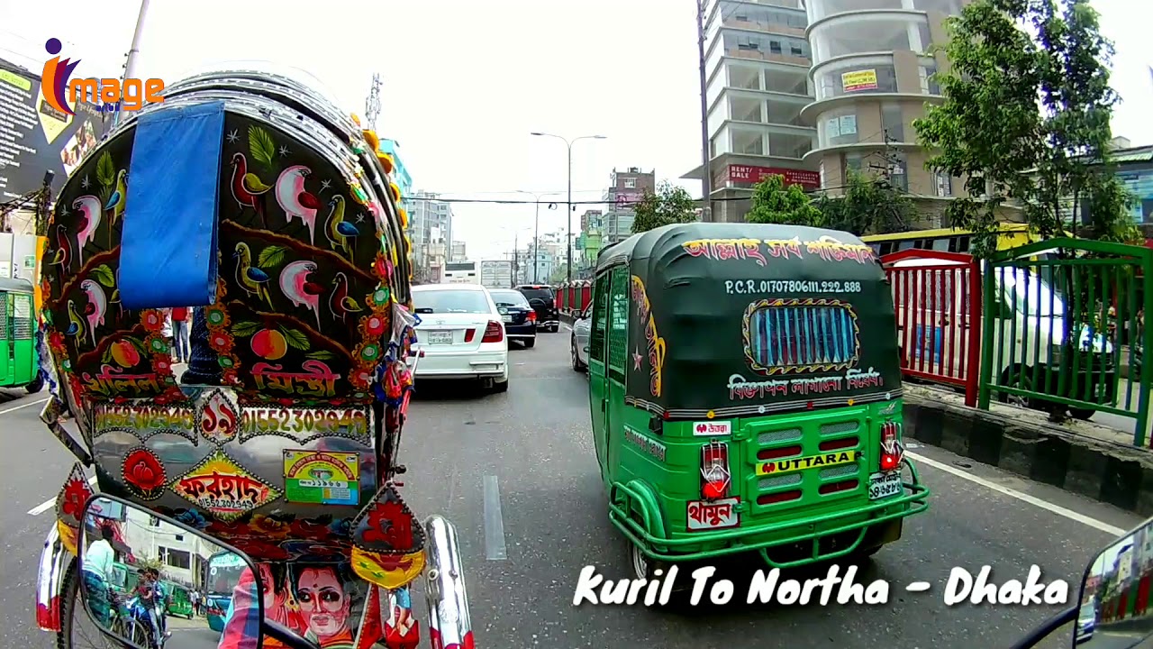 Beautiful Dhaka Street View | Kuril To Northa Bashundhara Main Road