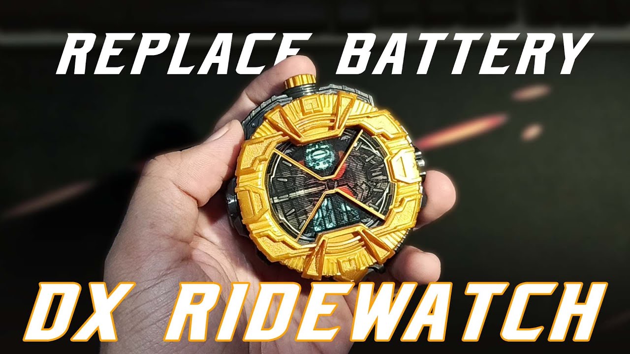 Cara memasang/mengganti baterai DX ridewatch kamen rider Bandai