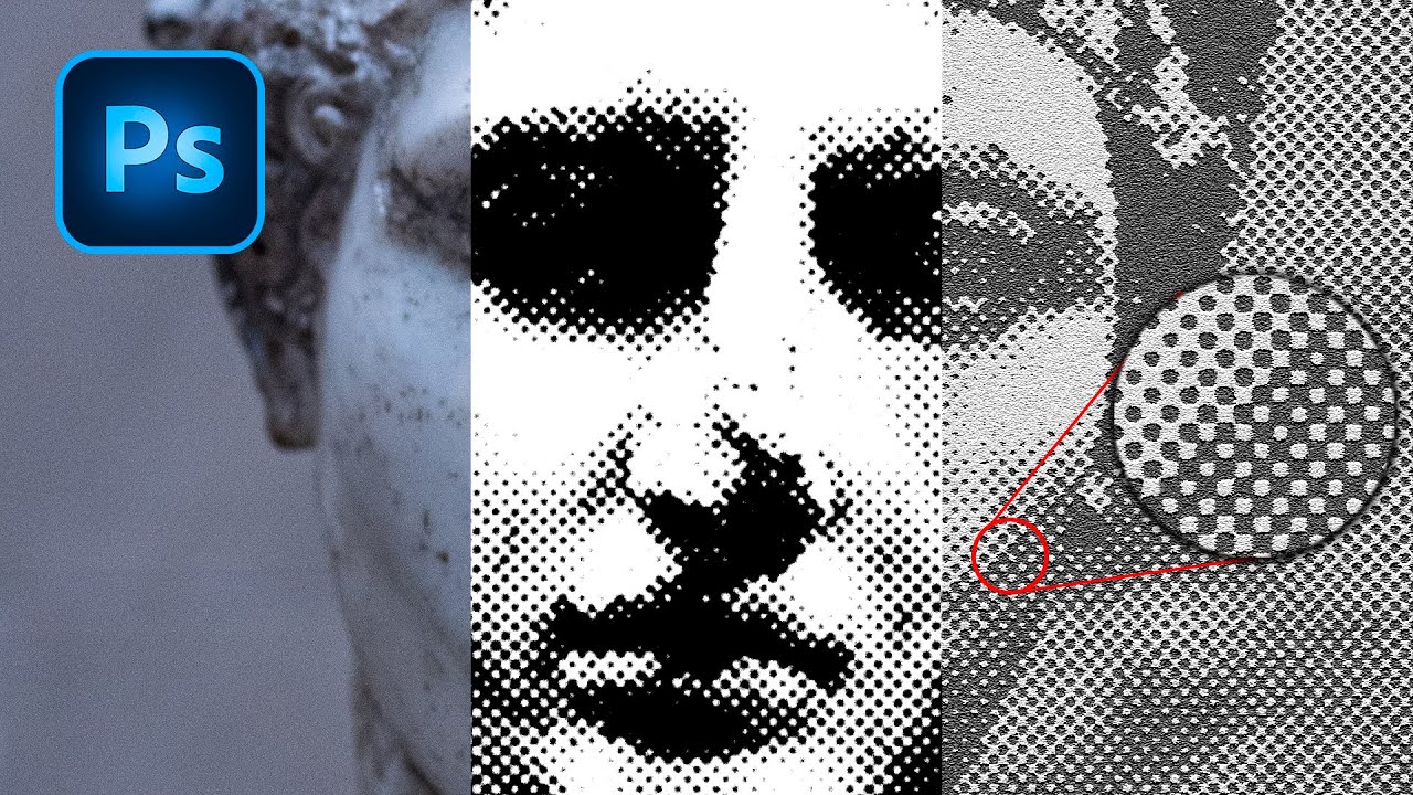 TEXTURA de PUNTOS en Photoshop - Efecto Semitono (Halftone)