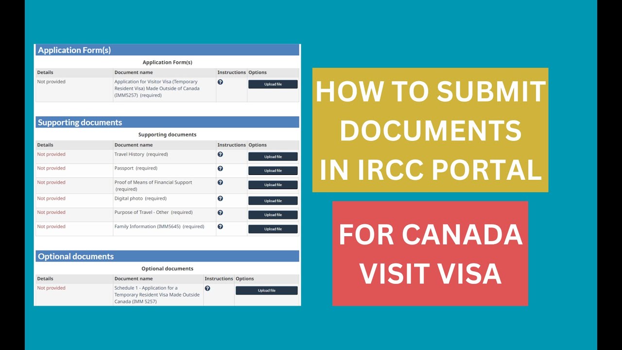 Как подать документы на портале IRCC для получения канадской гостевой визы (самостоятельная подач...