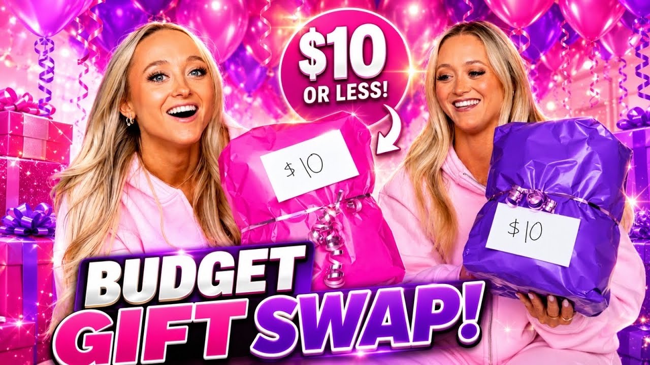 BIRTHDAY GIFT SWAP ON A BUDGET 🤑 | Rybka Twins