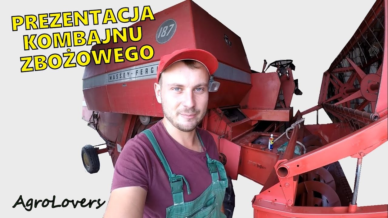 PREZENTACJA KOMBAJNU ZBOŻOWEGO MASSEY FERGUSON 187| AgroLovers | #Vlog26