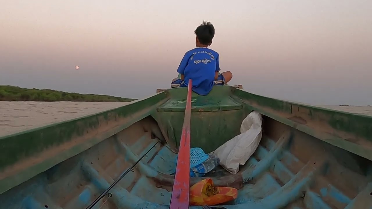 Cambodia Fishing in big lake EP 19