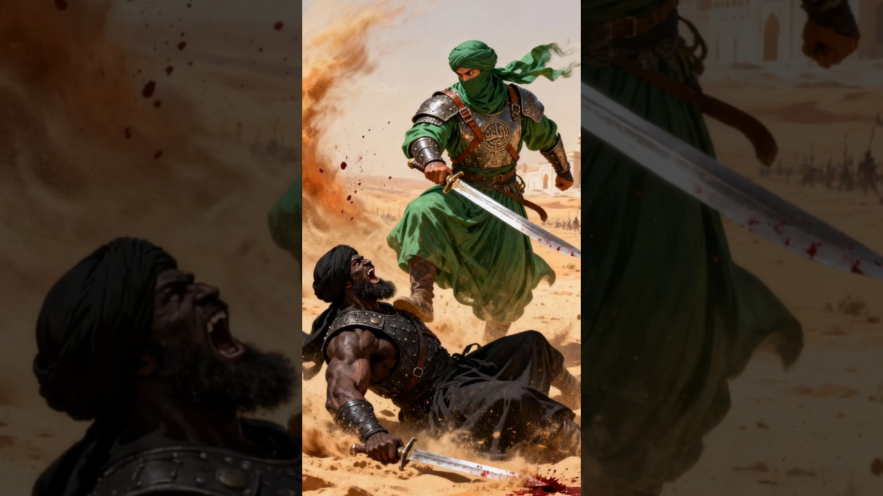 Hazrat Ali Ibn Abi Talib Fight ⚔️🔥 in Jung e Khandaq #imamali #hazratali #imamhussain #islamic