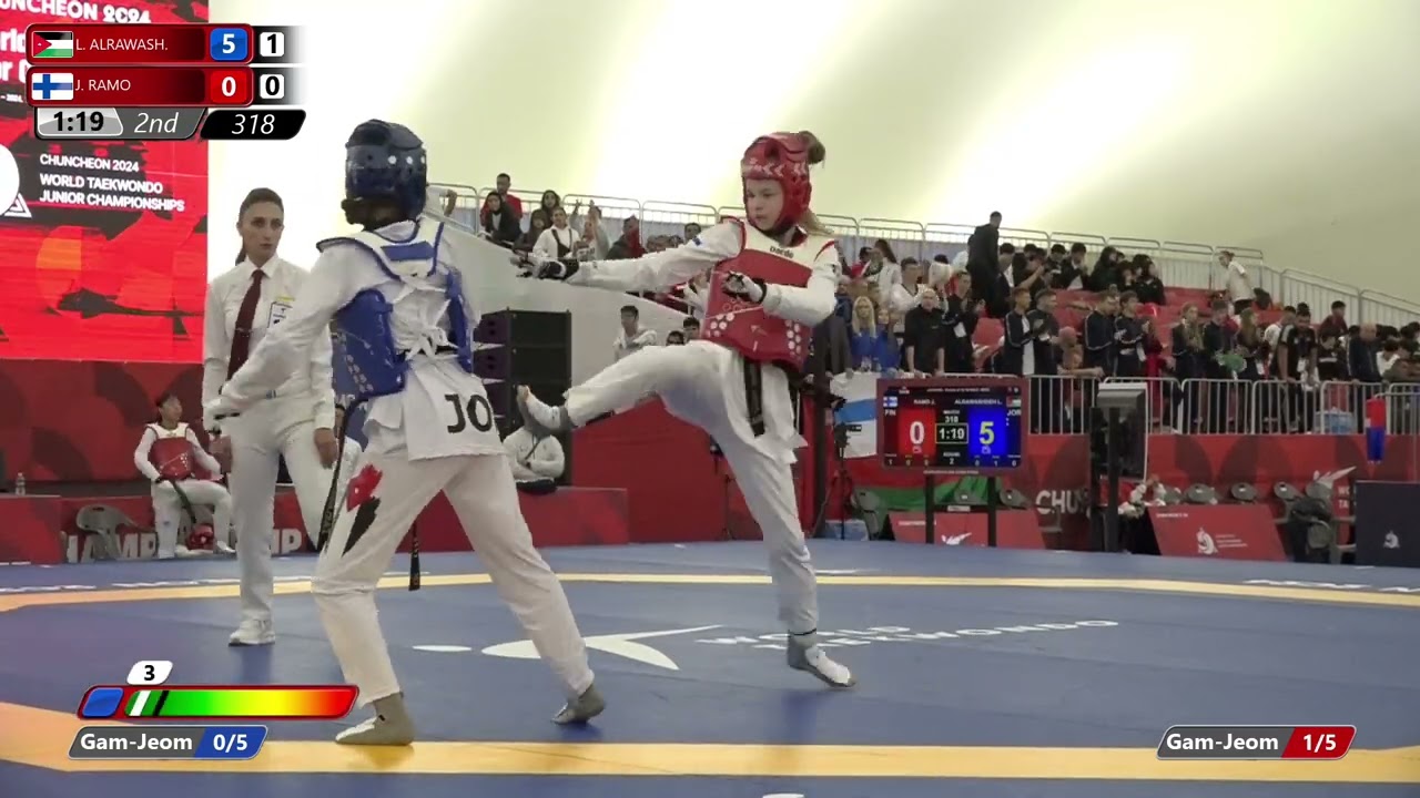 318 Round of 32 Women  46kg JOR L  ALRAWASH  FIN J  RAMO