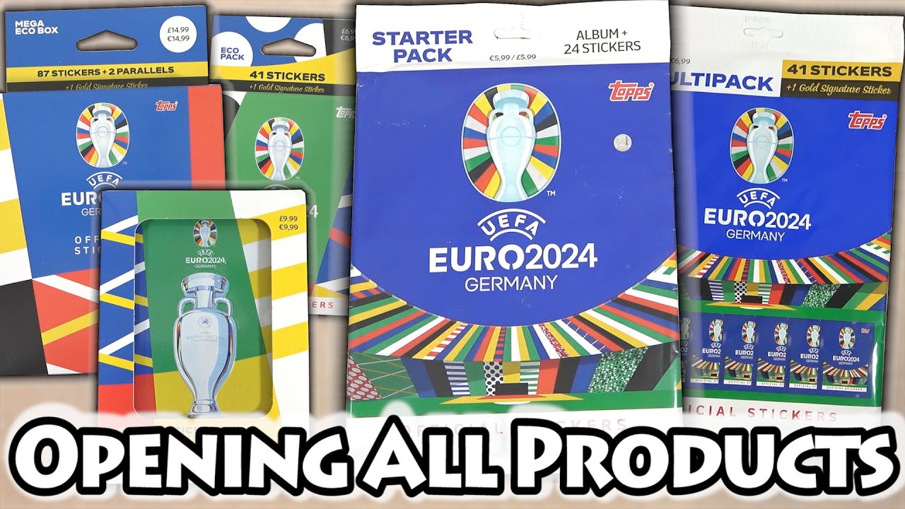 Opening *Every* EURO 2024 Sticker Product | Multipack Tin & Mega Box | Topps Euro Collection Guide