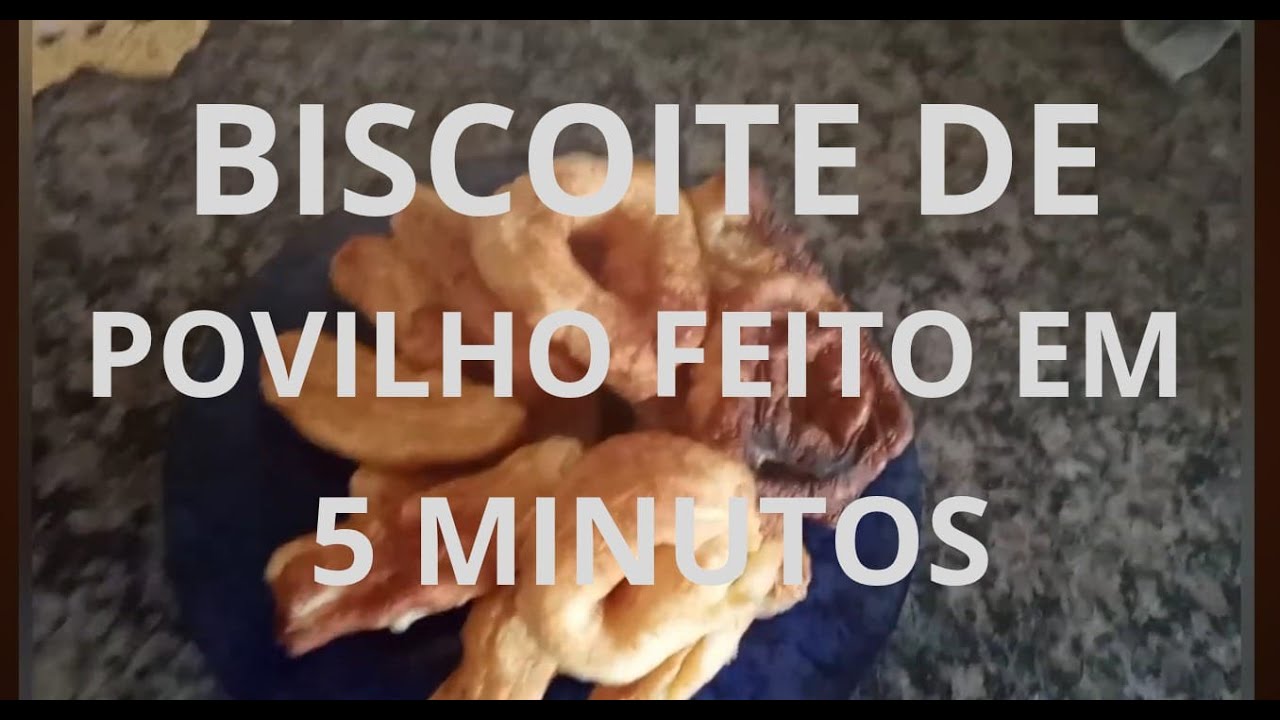 MELHOR BISCOITO DE POVILHO😋 RAPIDO E DELICIOSO FEITO EM 5 MINUTOS