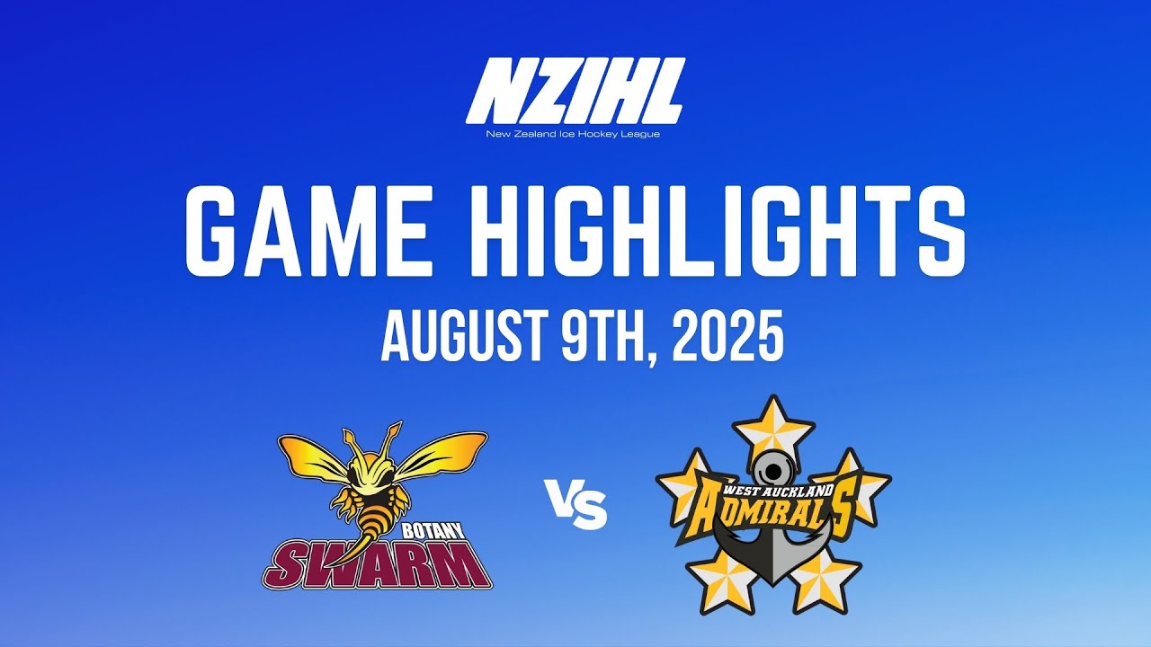 NZIHL SEMI-FINALS 2025 Highlights | Botany Swarm vs. Pure NZ Admirals | 9th August 2025