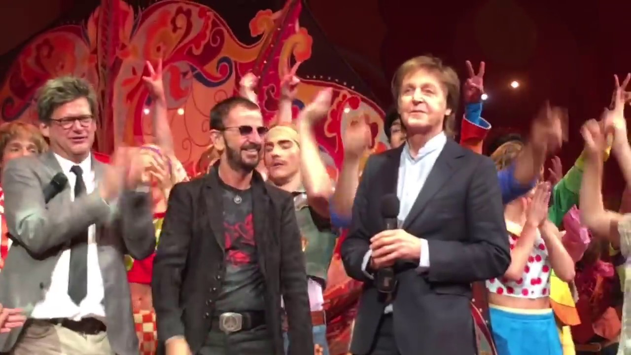The Beatles Paul and Ringo Surprise everyone at Cirque 10th anniversary 'Love