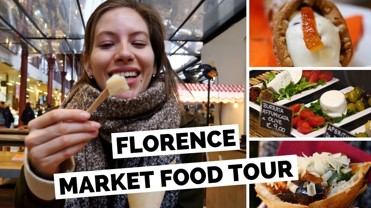 Florence Market Food Tour 🧀 Best Dishes at Mercato Centrale 🍨 Parmigiano, Trapizzino & Gelato! 🇮🇹