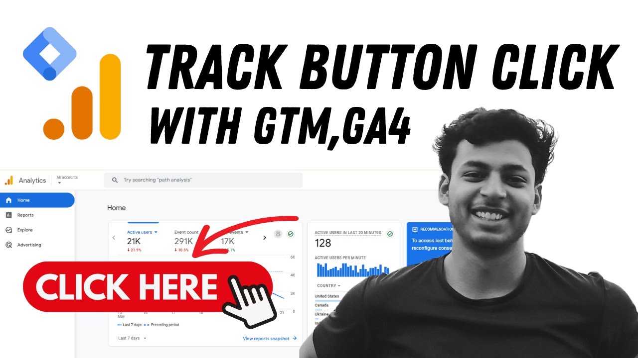 How to Track Button clicks with Google Tag Manage in Google Analytics 4 in 2025