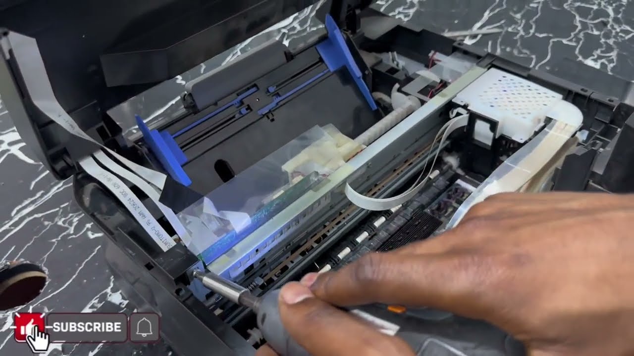 EPSON L382,L3110,L3150,L3210,L3250,L3251 paper jam and  errors Red light blinking 