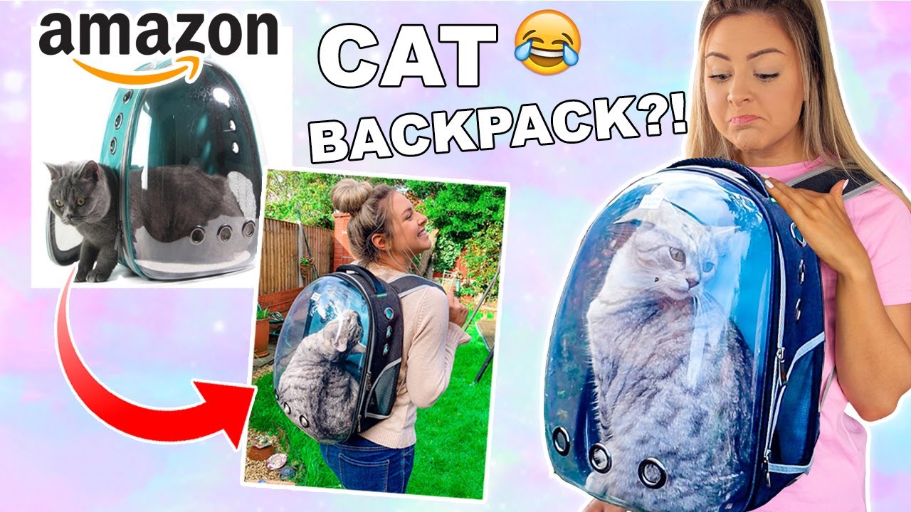 Testing A Weird Cat Backpack I Bought Online From Amazon! Success Or Disaster!