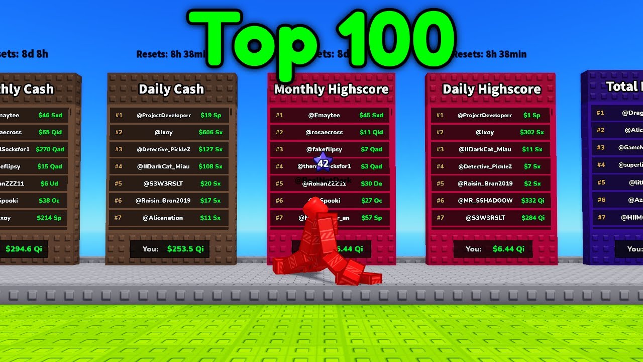 Я попал в ТАБЛИЦУ ЛИДЕРОВ и стал ОП в Roblox Break your Bones!