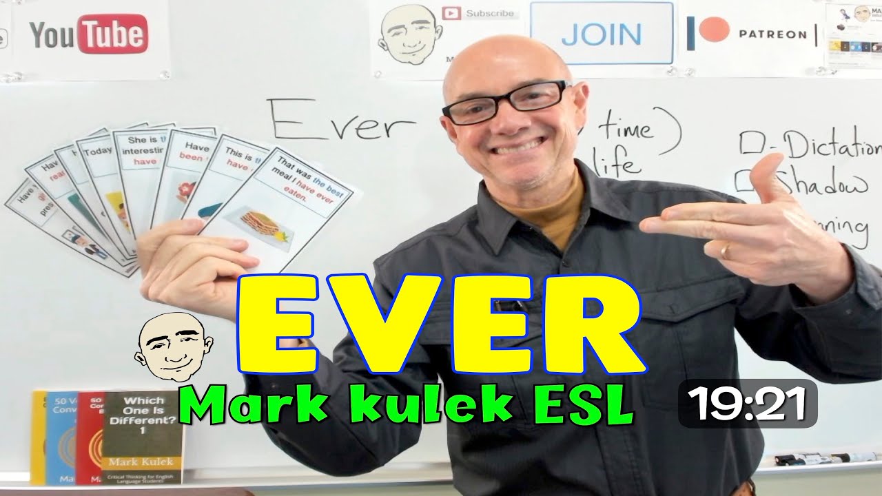 Ever -  dictation & shadowing English sentences | Mark Kulek ESL