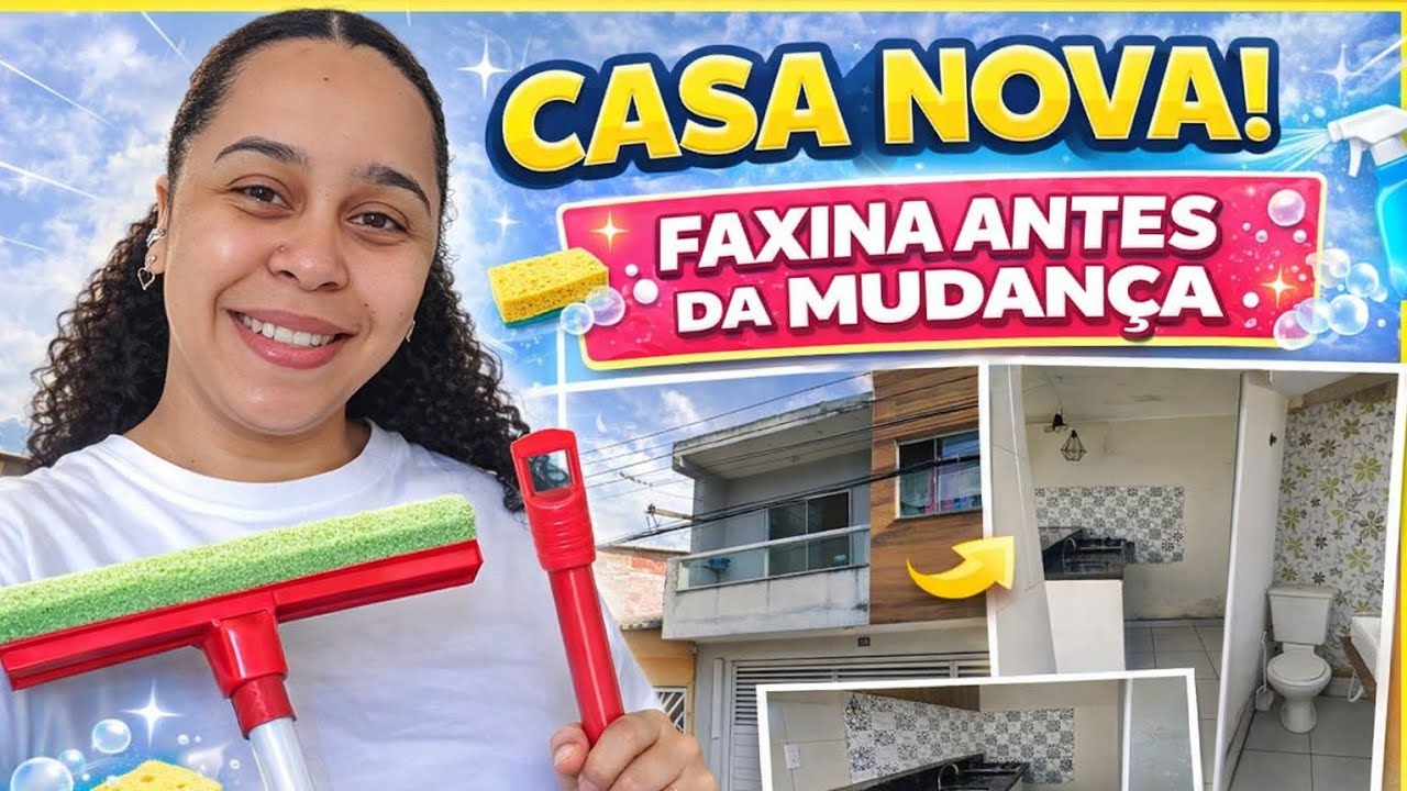 CASA NOVA! Tour Pela Casa + Faxina Antes da Mudança 🧹🏡