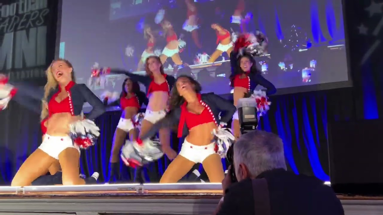 Patriots Cheerleaders performing at the NFCAO reunion 2024