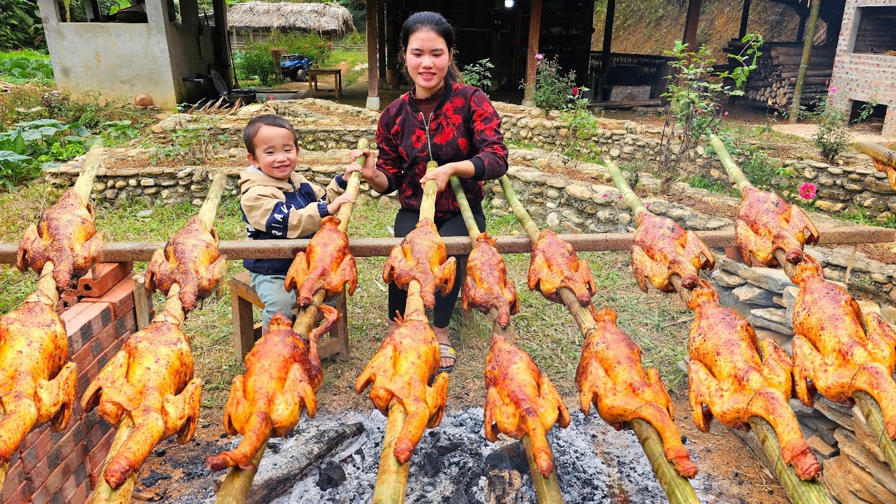GRILLED CHICKEN | Country-Style Grilled Chicken Recipe | Smoked Charcoal Grilled Chicken Recipe.