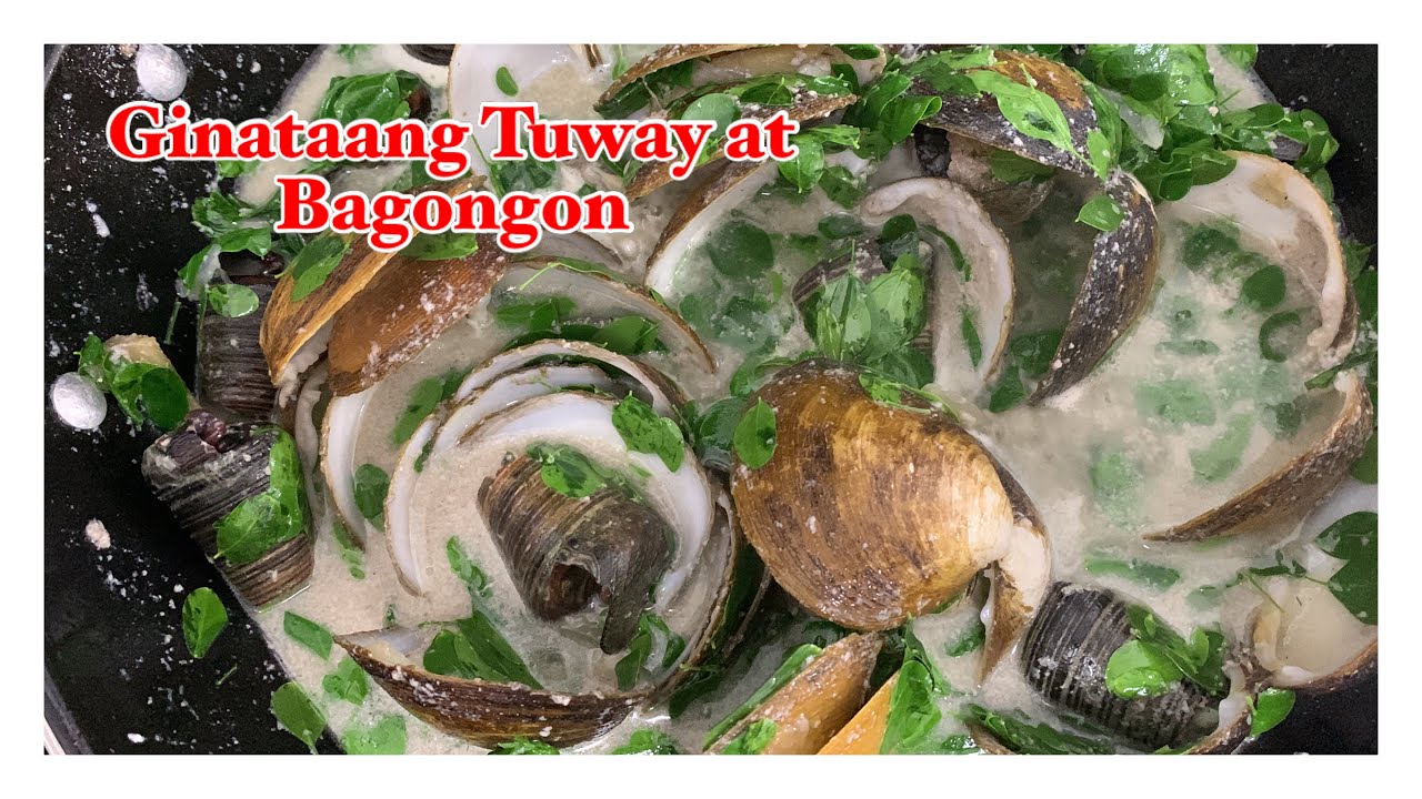 How to cook Ginataang Tuway(Mud Clams) at Bagongon