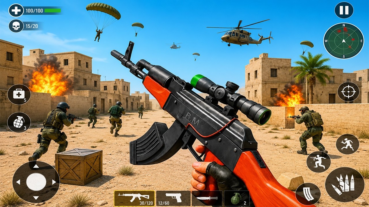 Counter Terrorist Missions Gun Shooter Game - Banduk Wala Game - Android GamePlay #4