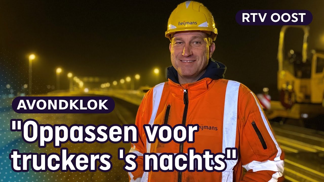 Avondklok: Mark mag de straat op om wegen te asfalteren | RTV Oost