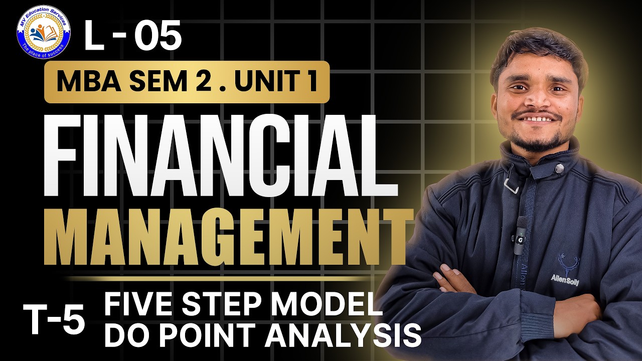 3-Step vs 5-Step DuPont Analysis? | Return on Equity (ROE) | MBA/BBAFM U1 T6