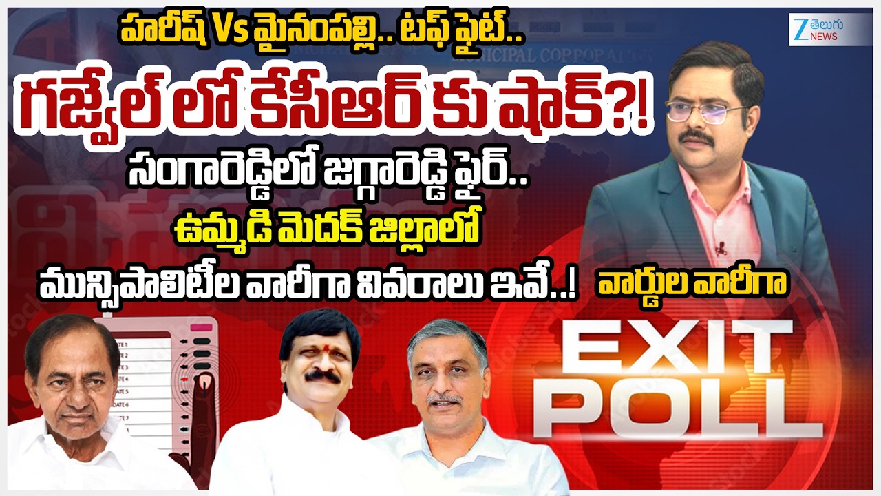 Medak District Municipal Elections Exit Poll 2026 | TG Municipal Elections | Congress | BRS | BJP