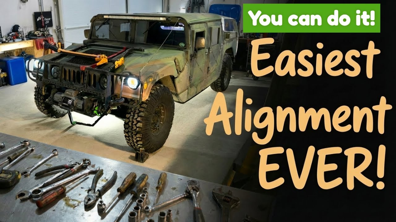 The Simplest Humvee Alignment Trick Ever | No Special TOOLS!