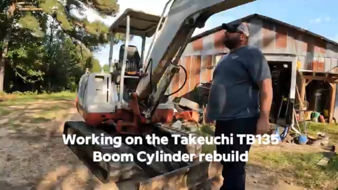 Takeuchi TB135 Boom cylinder rebuild