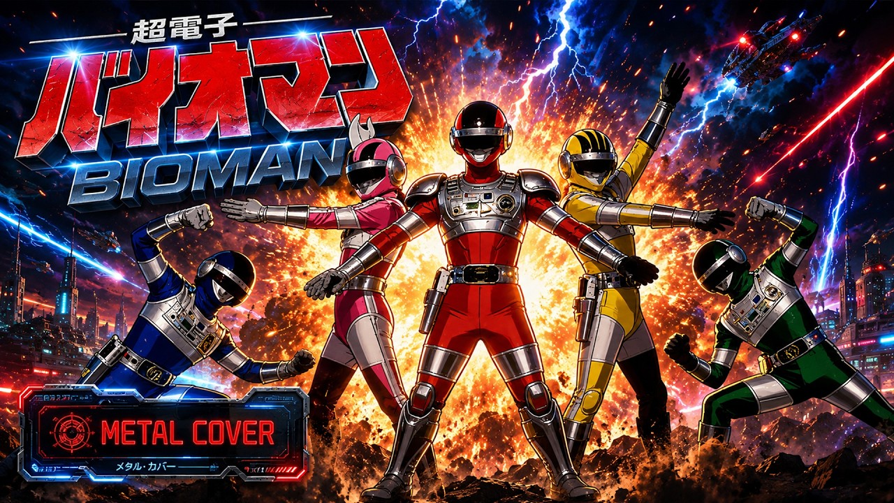 Bioman (Metal Cover) – Super Sentai en estado puro | Metal Version