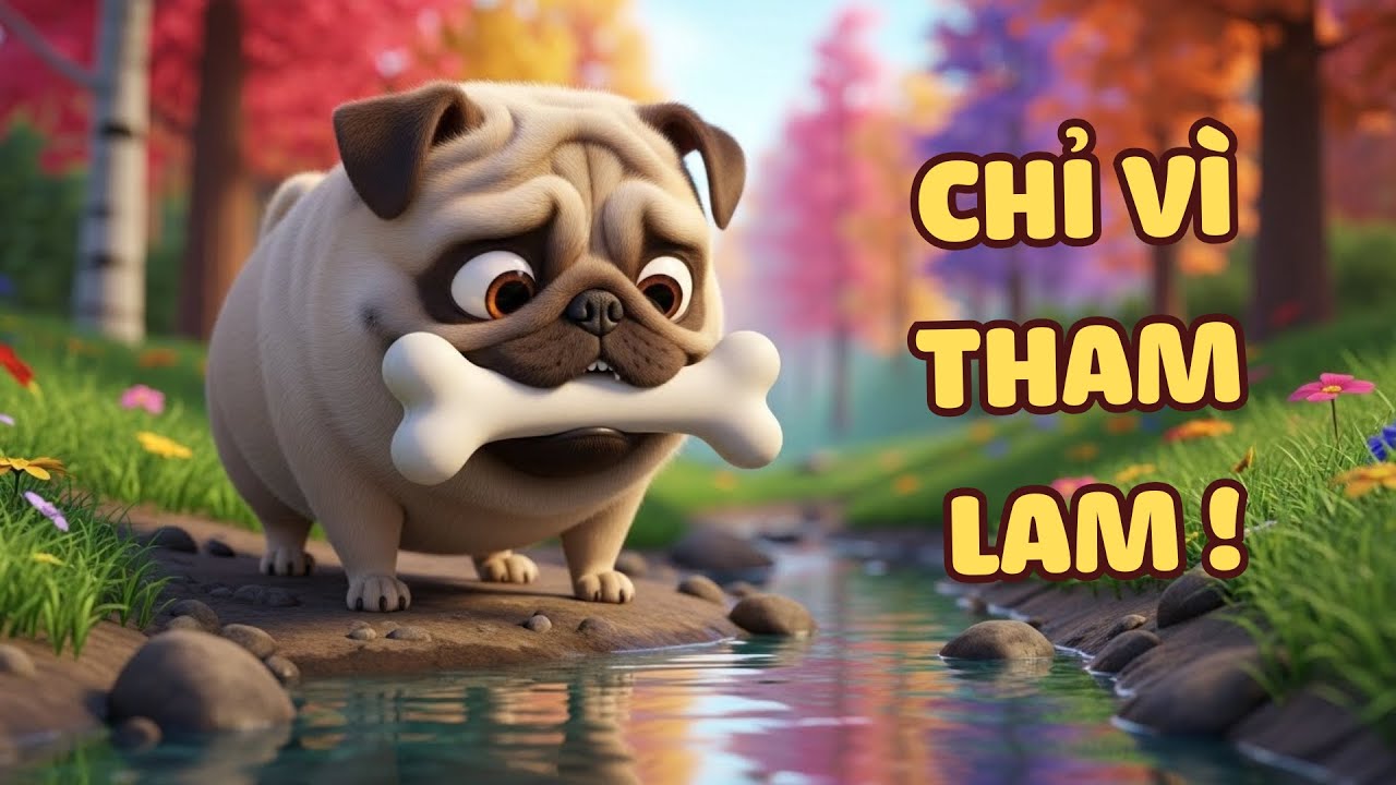 Chó Và Khúc Xương Trong Nước | The Dog and the Bone | Truyện Ngụ Ngôn Cho Bé