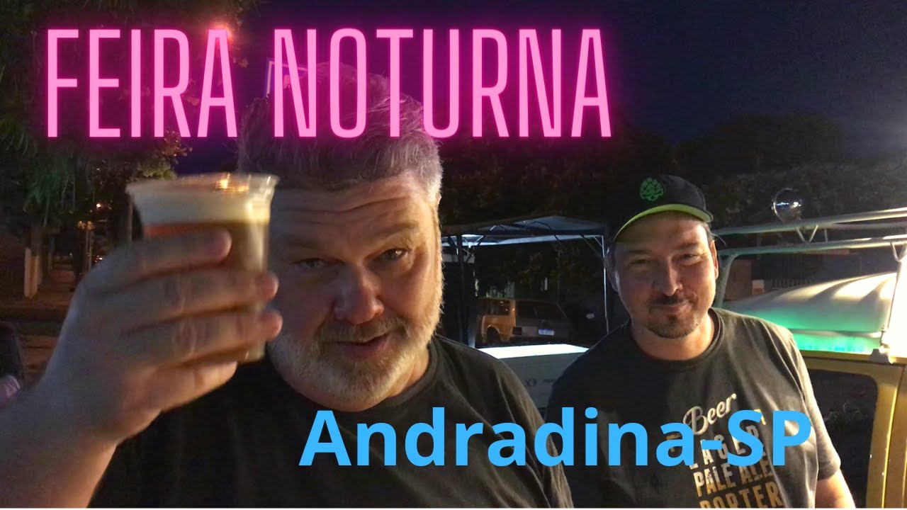 Feira Noturna em Andradina-SP  Muita comida boa.
