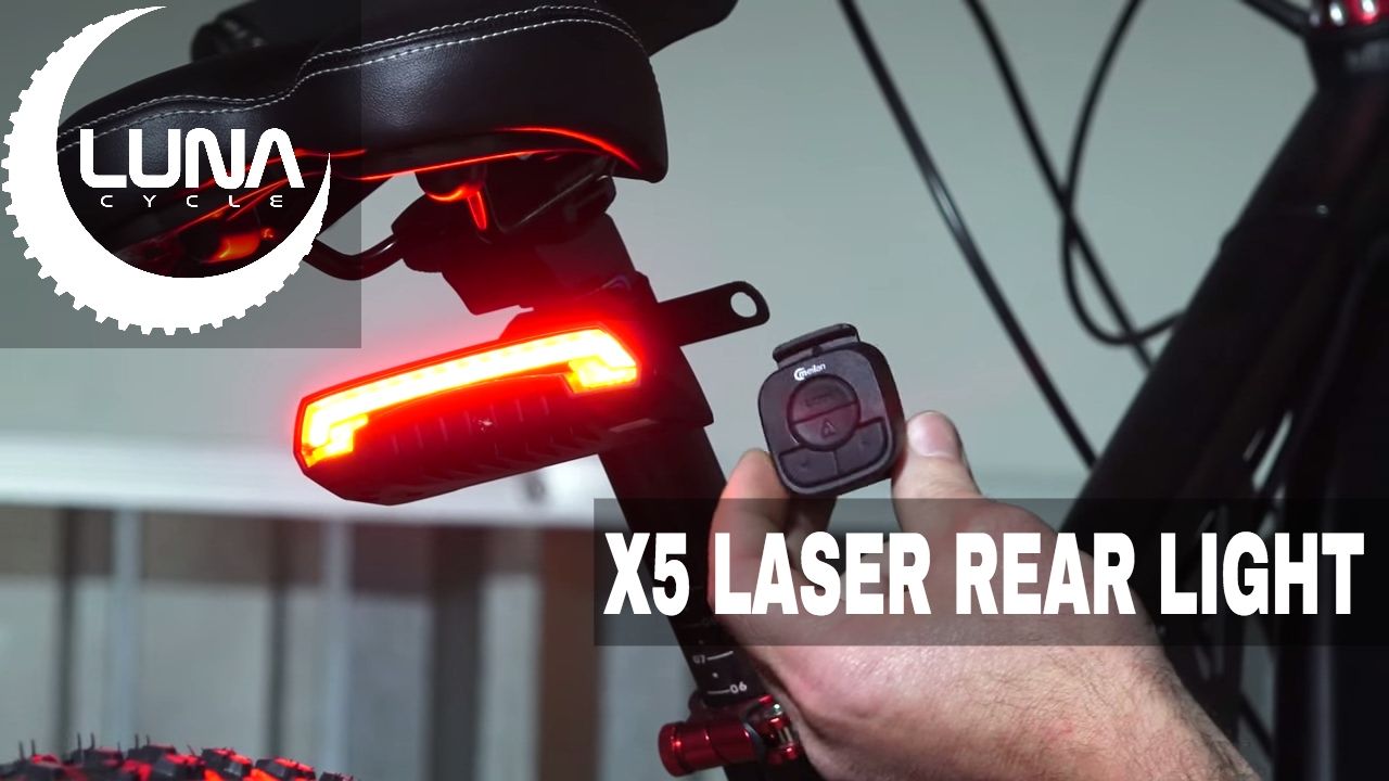 Luna Cycle Milan X5 Wireless Ebike Laser Rear Light