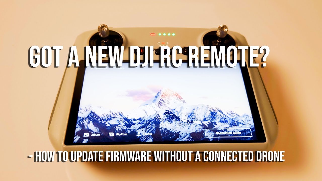 Got a New DJI RC Controller? How to Update its Firmware Without a Drone Connected