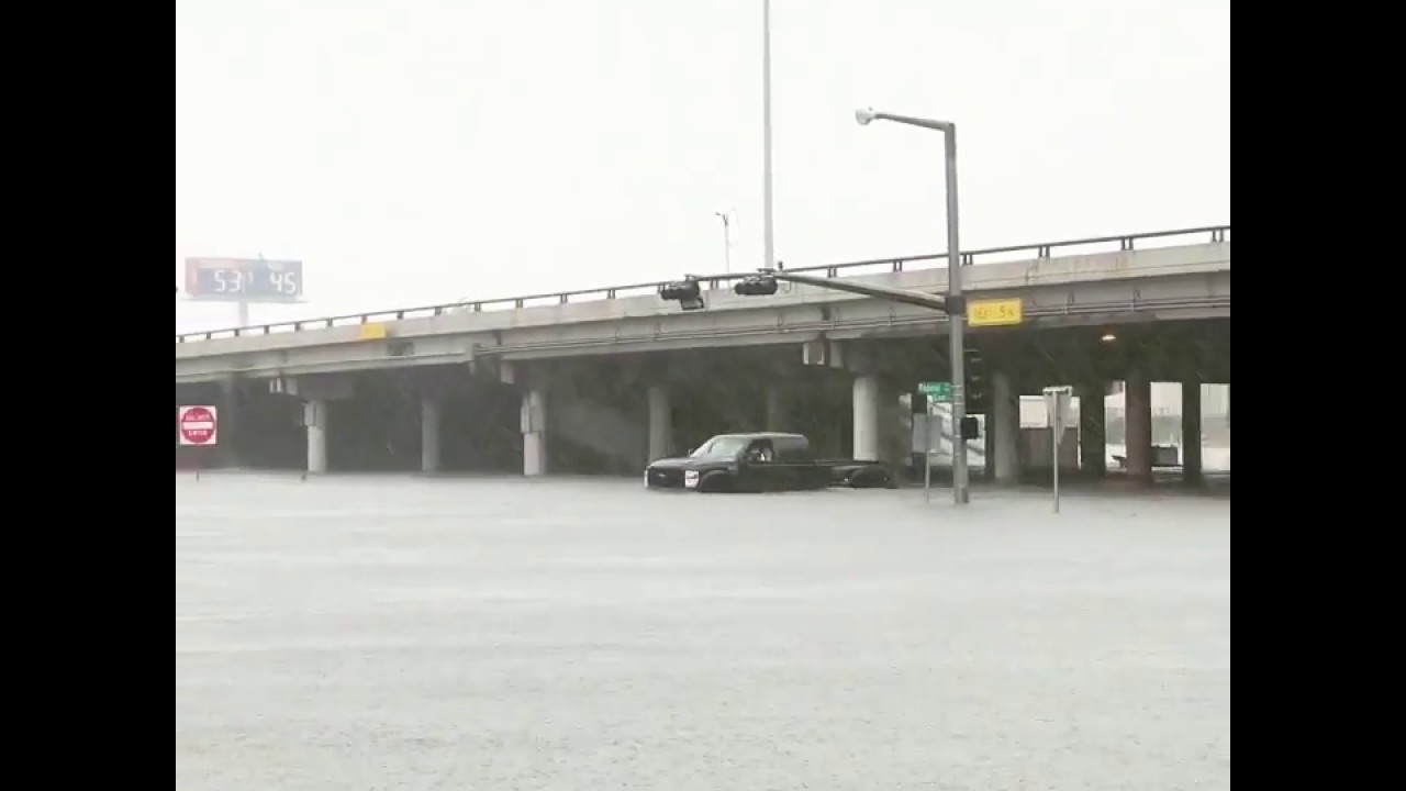Lifted ford Houston flooding