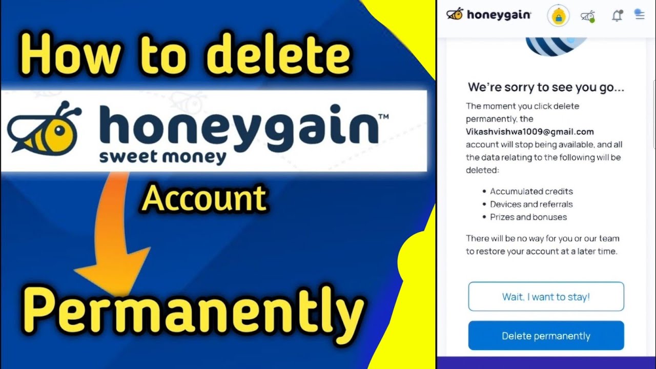 Honeygain Account Permanently Delete Kaise Kare | Honeygain Account Delete Kaise Kare