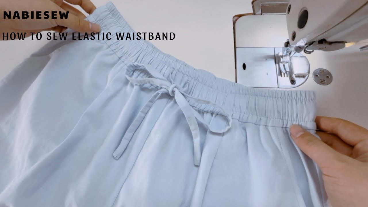 ✅   The correct way to sew elastic waistband pants you may not know | Nabiesew