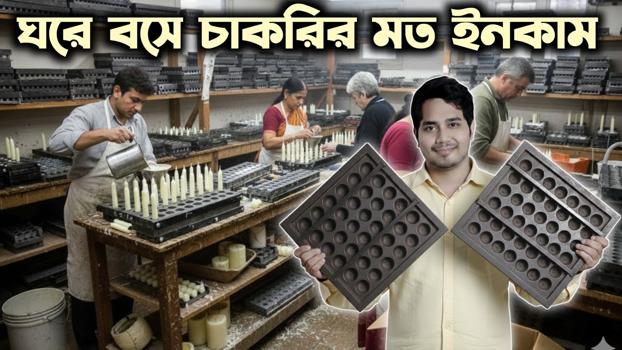 ঘরের বারান্দা থেকে চলবে এই ব্যবসা, কোনো দোকান লাগবেনা ll Small Business Idea ll Candle Business