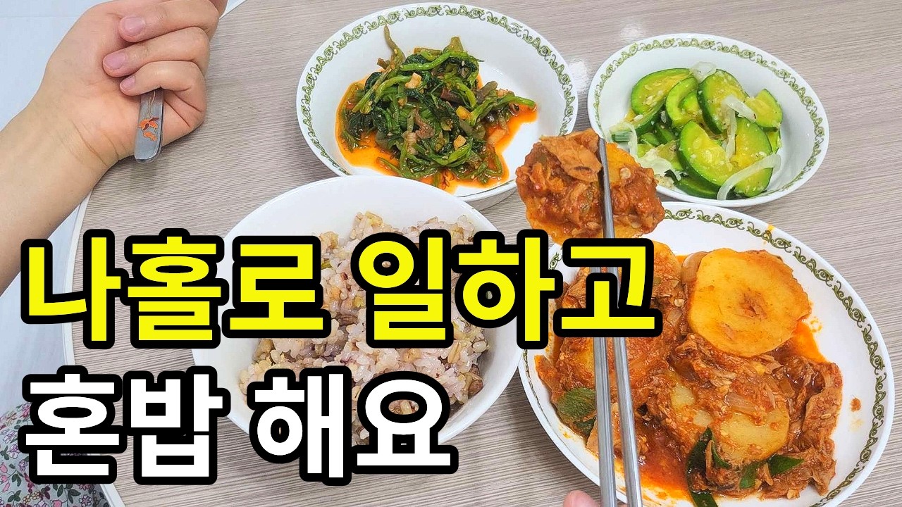 1인 가구 37살 청소 알바하고 나 홀로 살아가는 삶