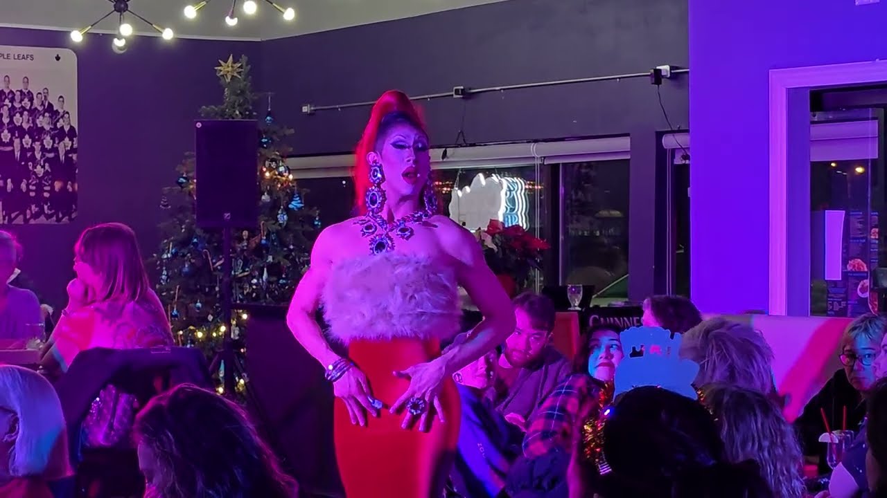 Nikki Chin is Wrapped In Red