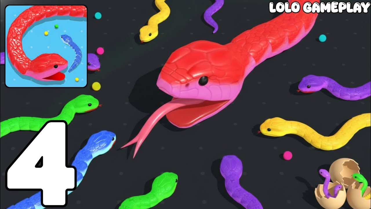 Snake Clash - All Levels SpeedRun Gameplay