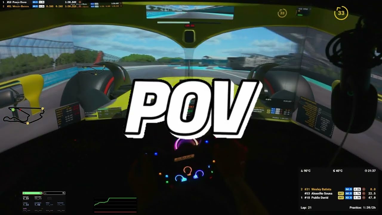 Como ser RÁPIDO em Miami com a Mercedes W13 | POV | iRacing Qualy Lap 🏎️💨