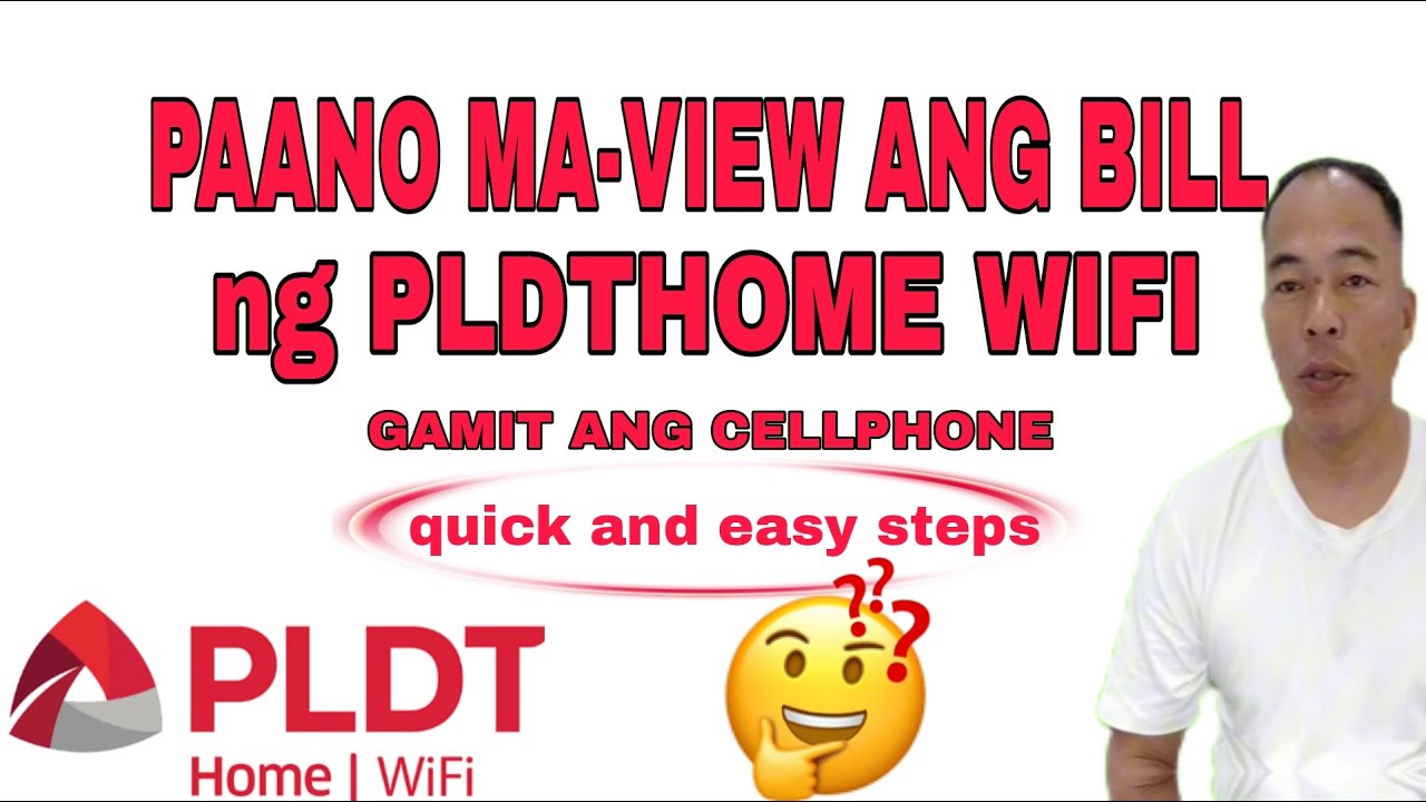 PAANO MA-VIEW ANG BILL NG PLDTHOME WIFI GAMIT ANG CELLPHONE