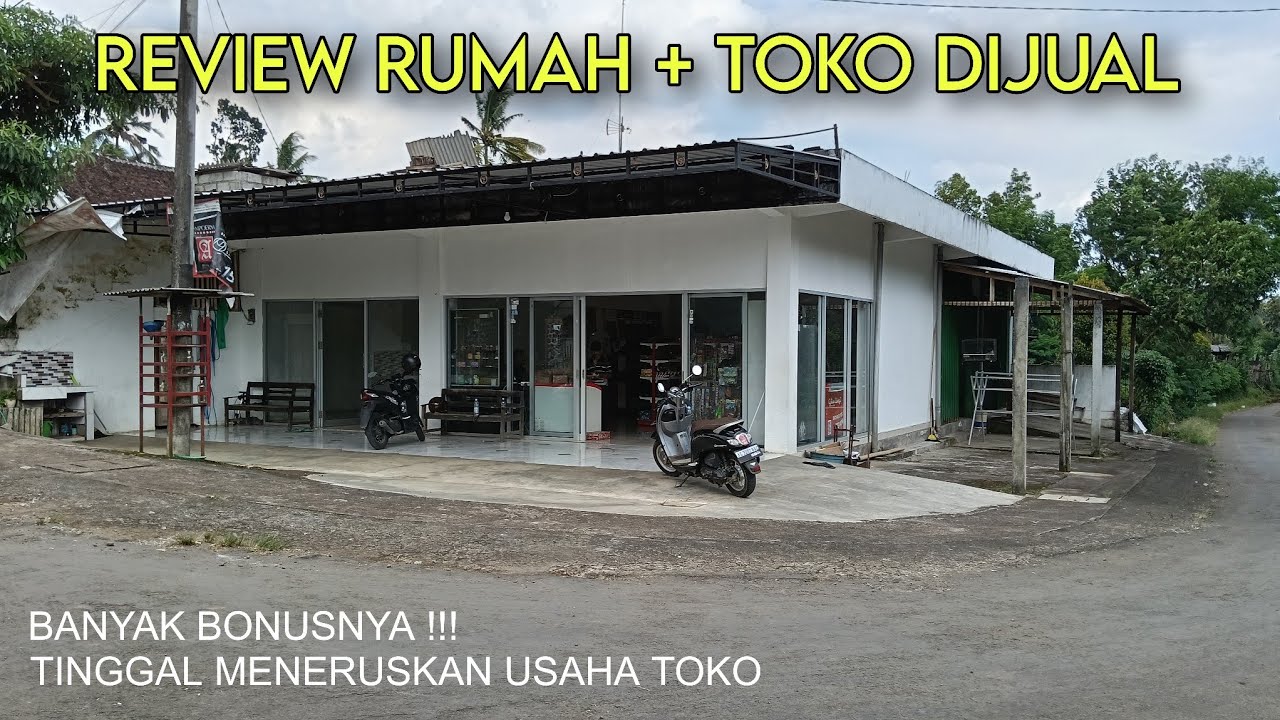 Rumah + Toko DIJUAL Bonus isi Toko dan Perabotan Lain 