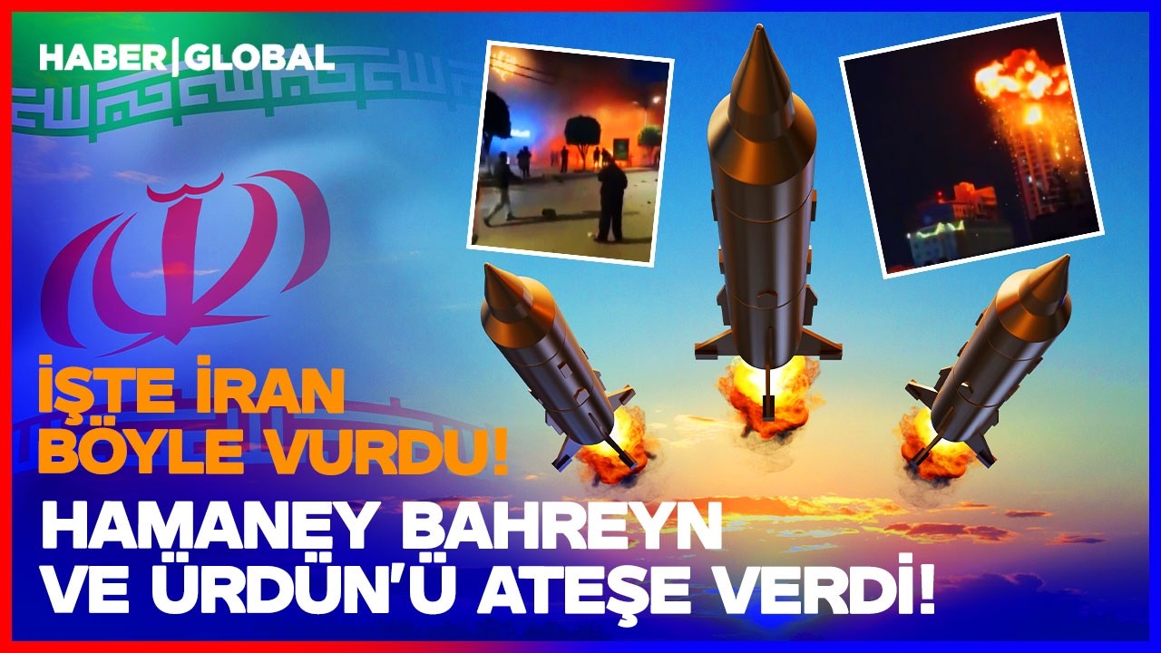 İRAN BAHREYN VE ÜRDÜN'DEKİ HEDEFLERİ YERLE BİR ETTİ! Hamaney Önüne Gelen Yere Füze Yağdırıyor!