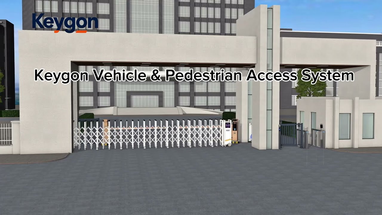 Smart Vehicle Access Control | Electric Retractable Gate + LPR System | 3D Animation | KEYGON