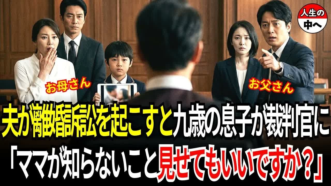夫が離婚訴訟を起こすと九歳の息子が裁判官に「ママが知らないこと見せてもいいですか？」映像が流れると全員が凍りついて